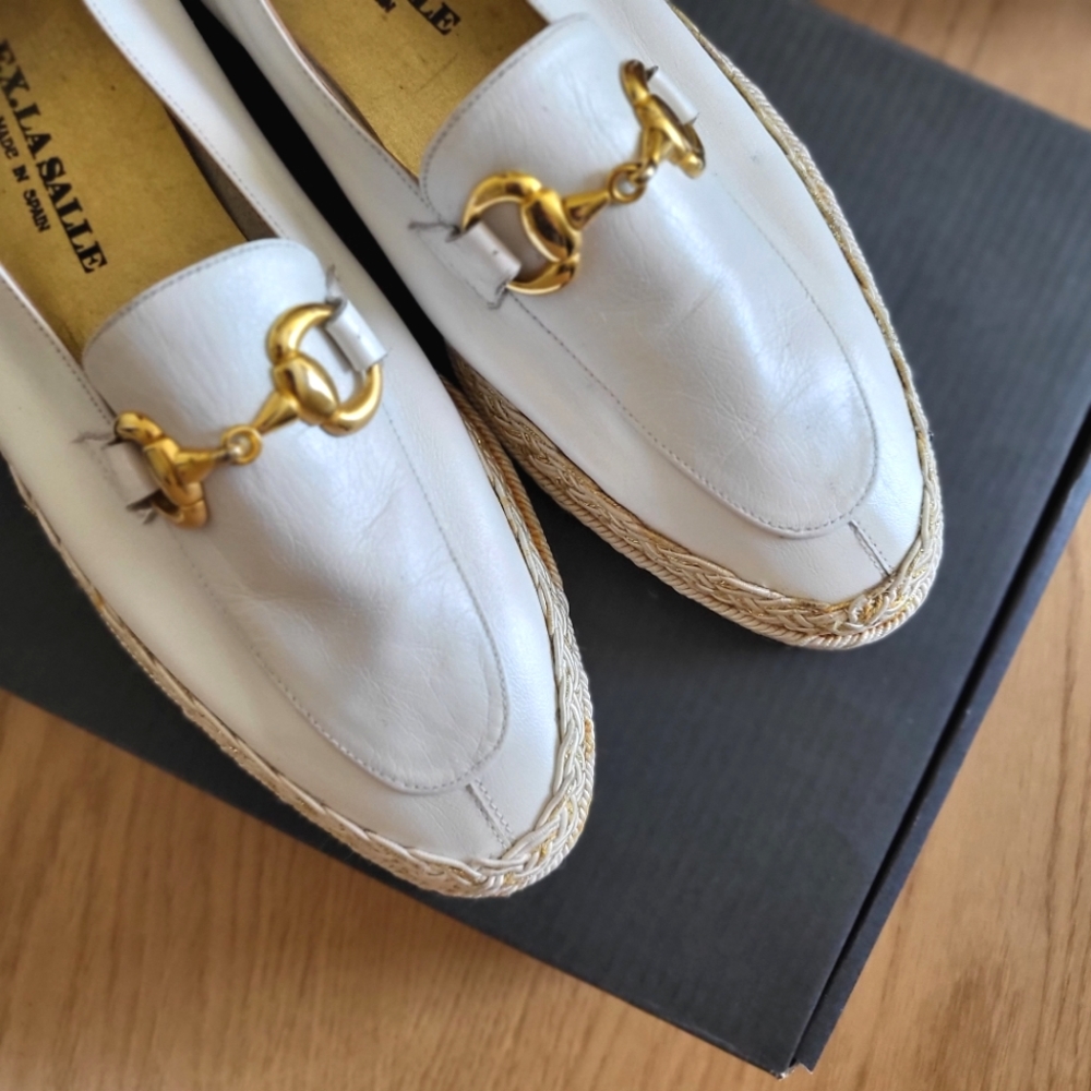 Loafer Style Espadrille Flat